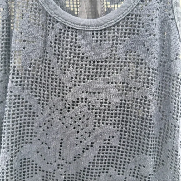 RAG & BONE New York $495 Navy Mesh Lace Lined Stella Midi Dress Size S - Picture 6 of 13